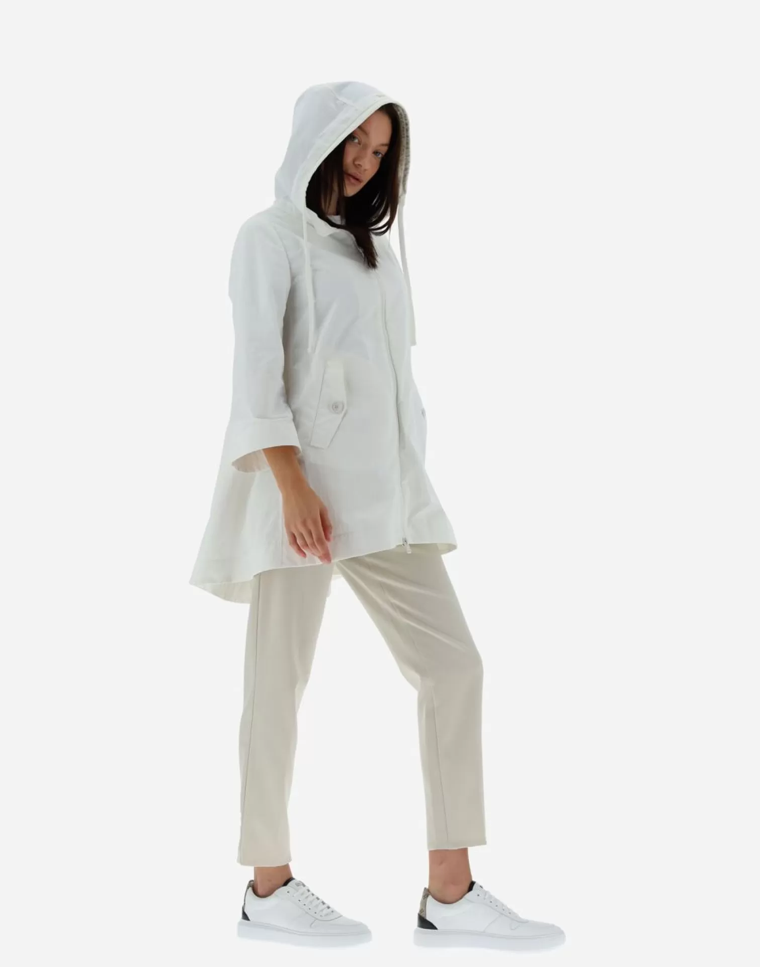 Herno Parkas Et Vestes>Globe Parka In Biodegradable Seawater White