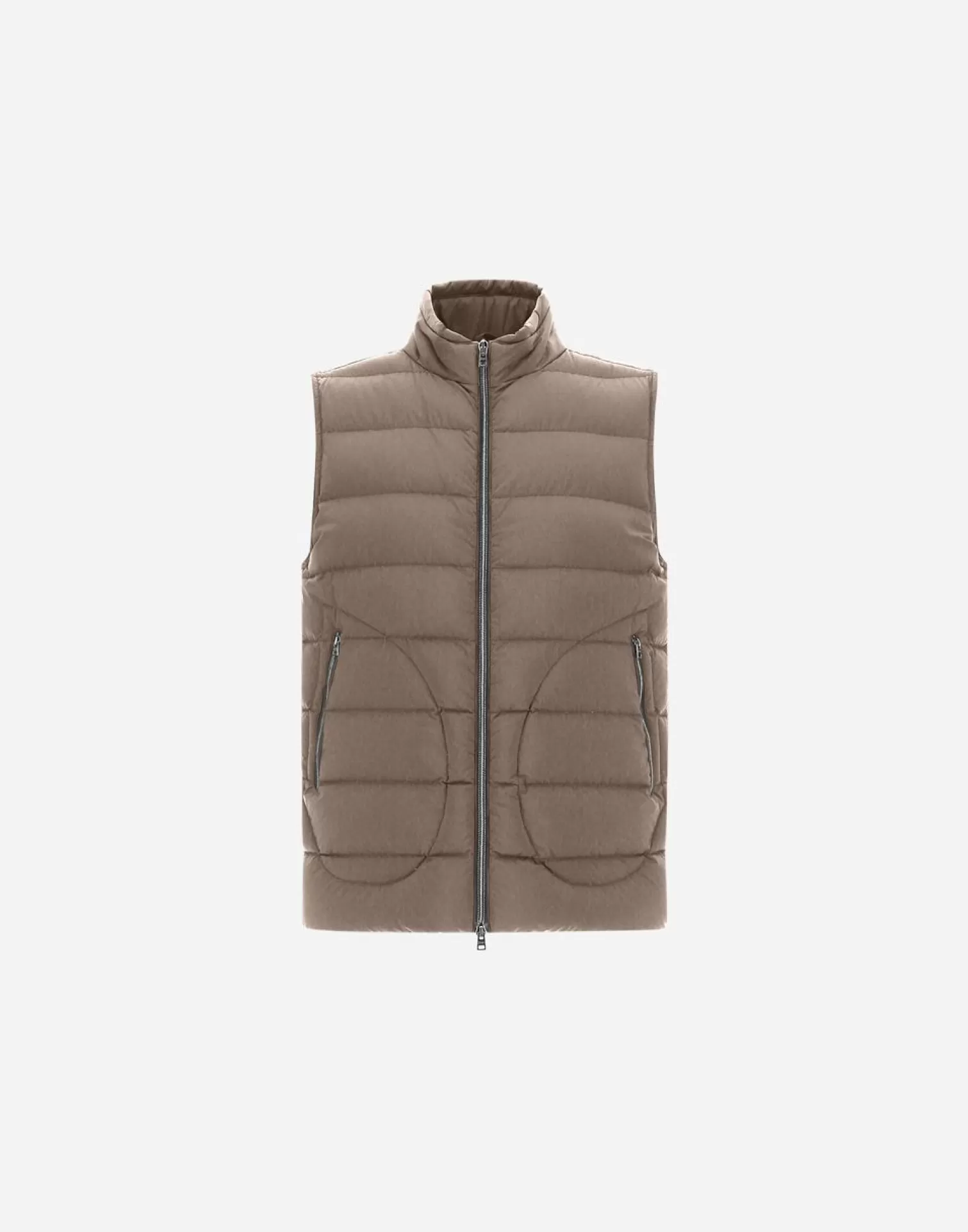 Herno Doudounes Courtes>Il Gilet Dark Taupe