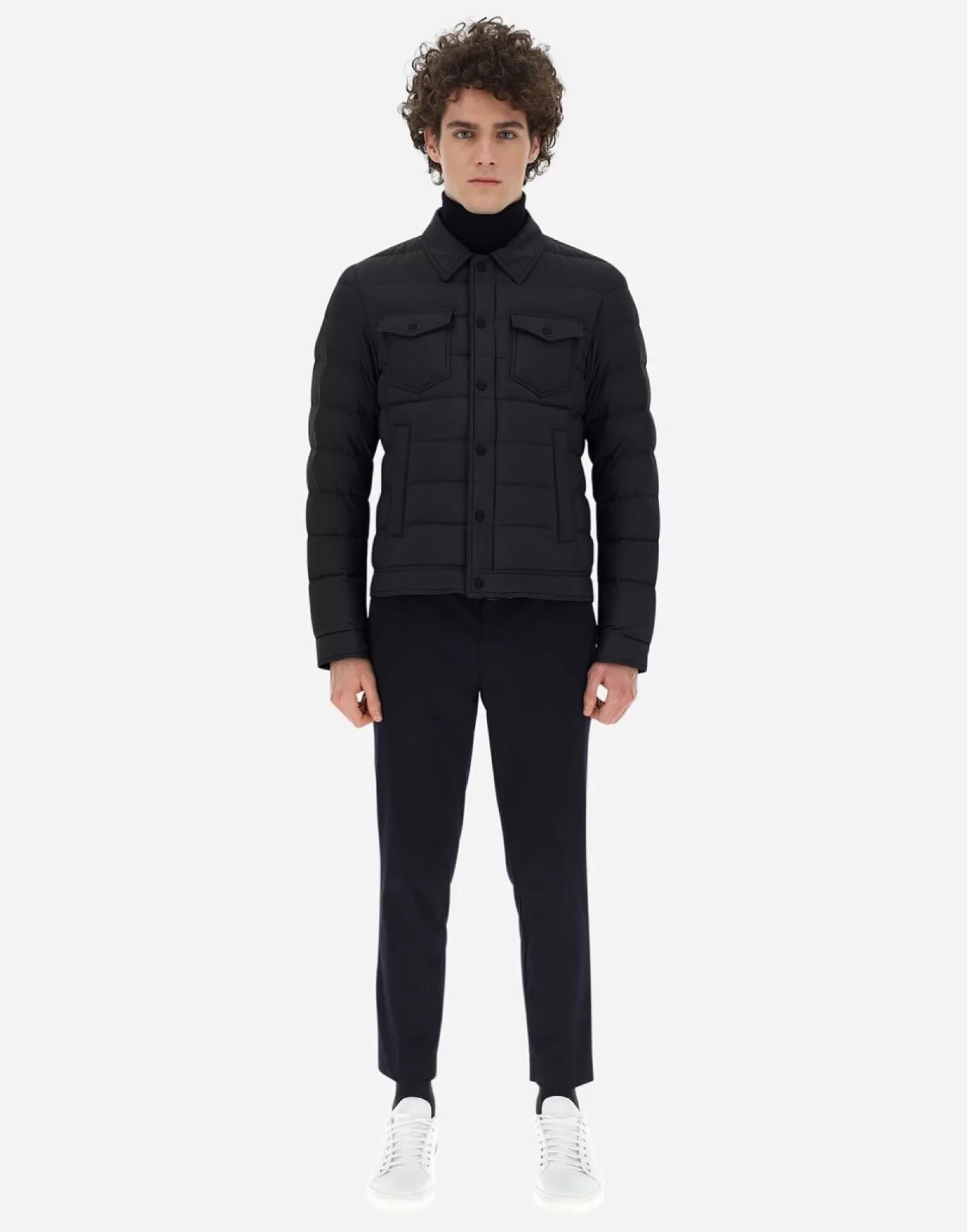 Herno Doudounes Courtes>La Denim Jacket Navy Blue