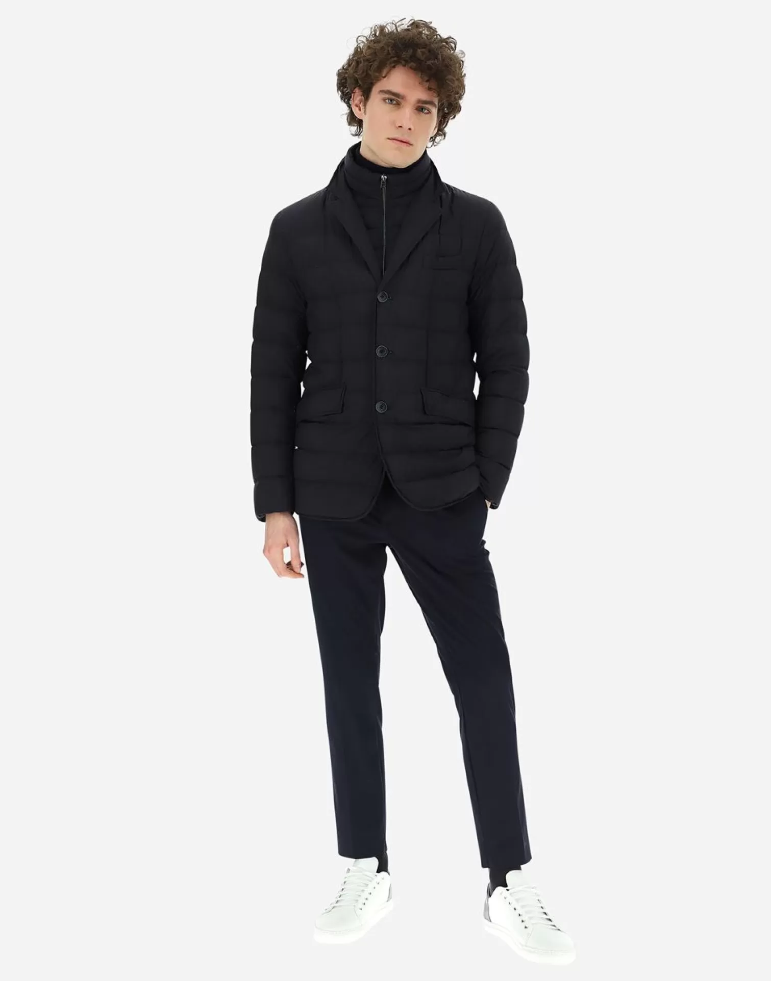 Herno Doudounes Courtes>La Giacca Navy Blue