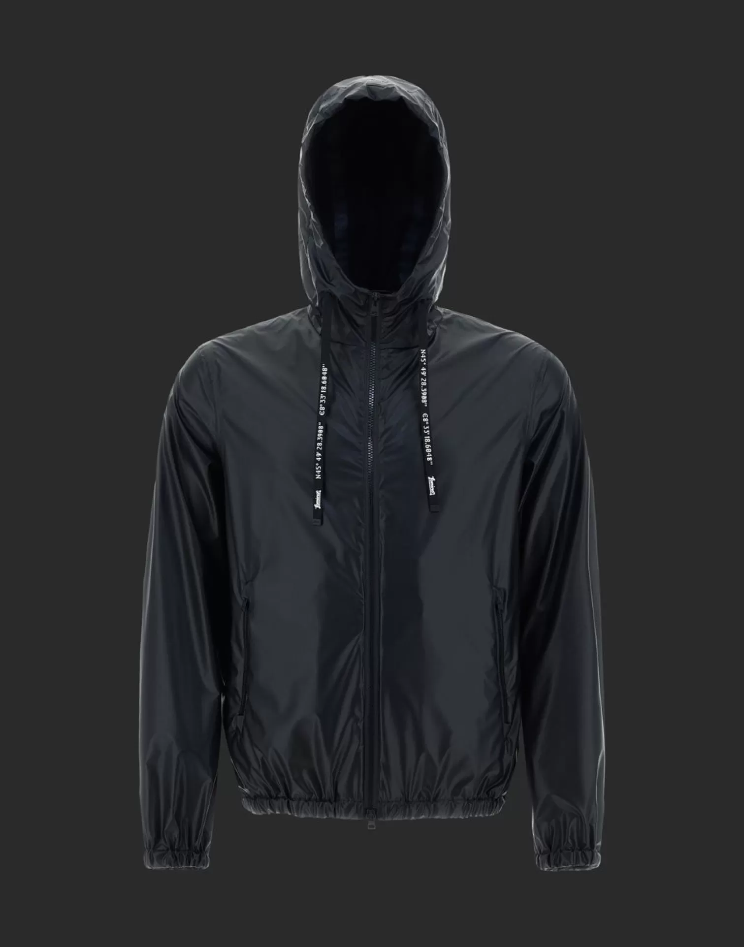 Herno Bomber>Laminar Bomber In Rubber Ripstop Black