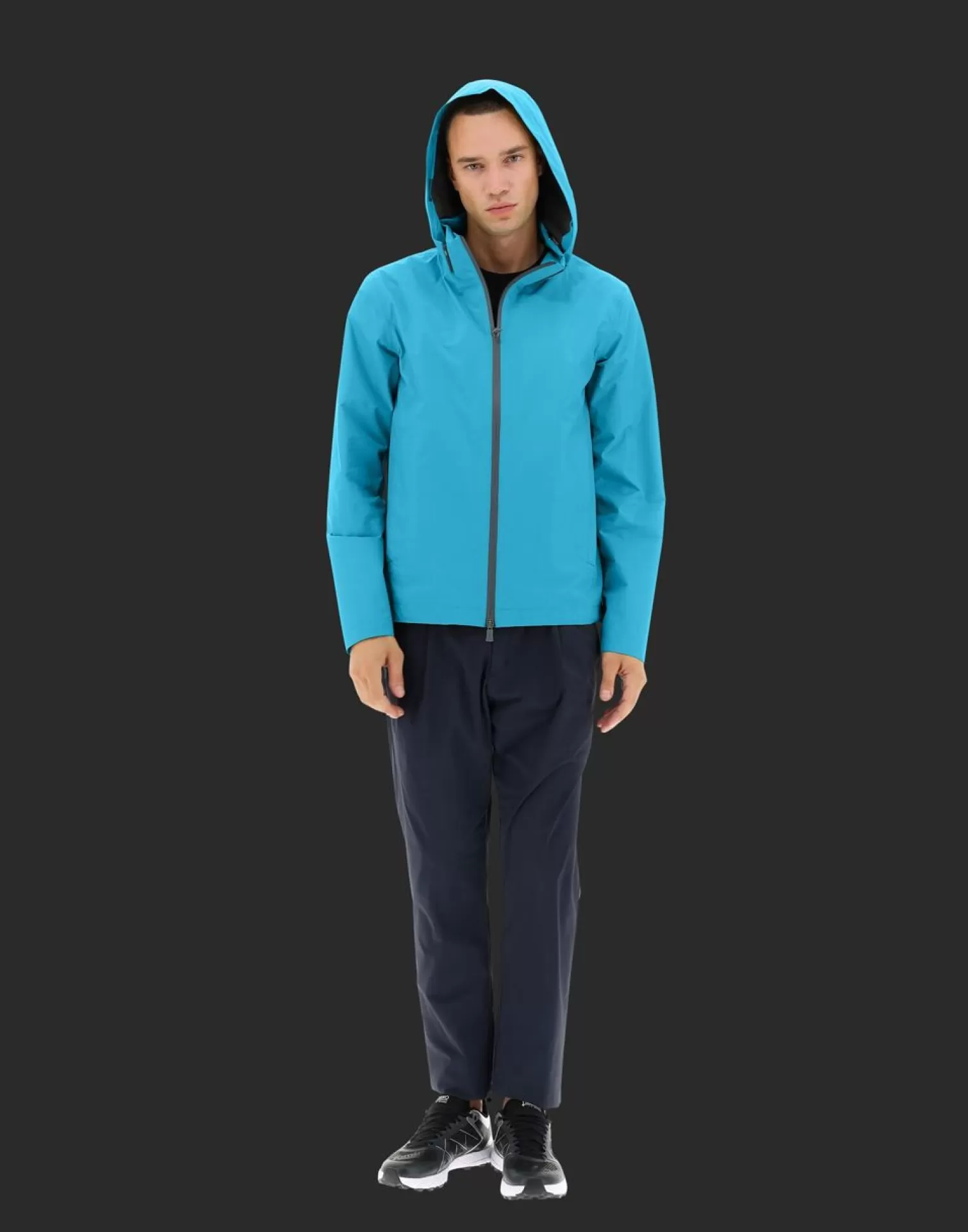Herno Bomber>Laminar Bomber Jacket In Gore-Tex Paclite® Shell Light Blue