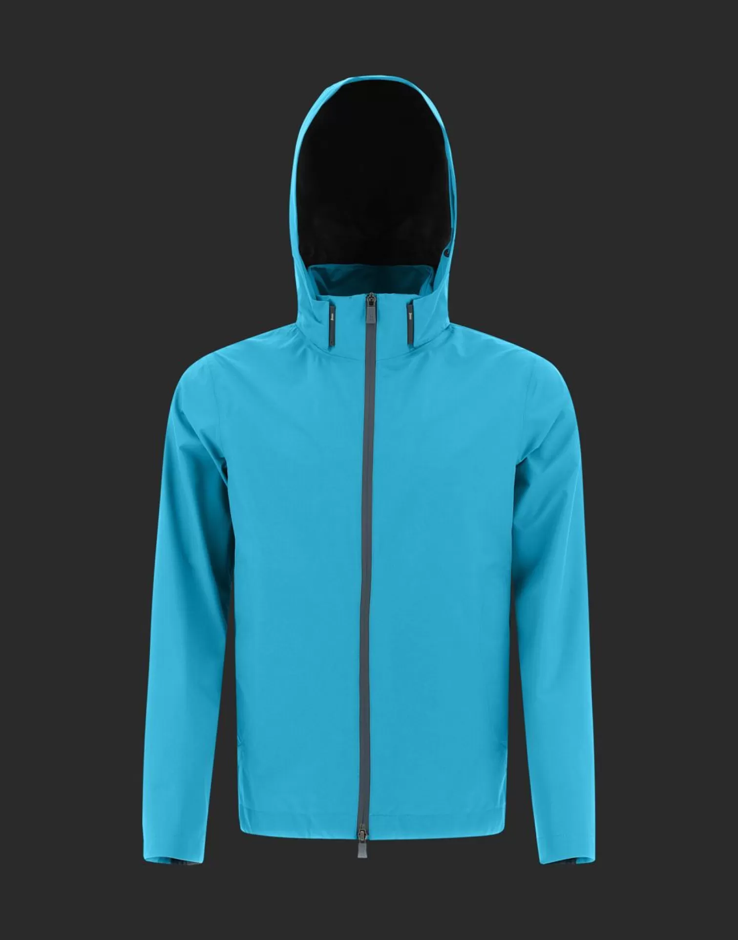 Herno Bomber>Laminar Bomber Jacket In Gore-Tex Paclite® Shell Light Blue