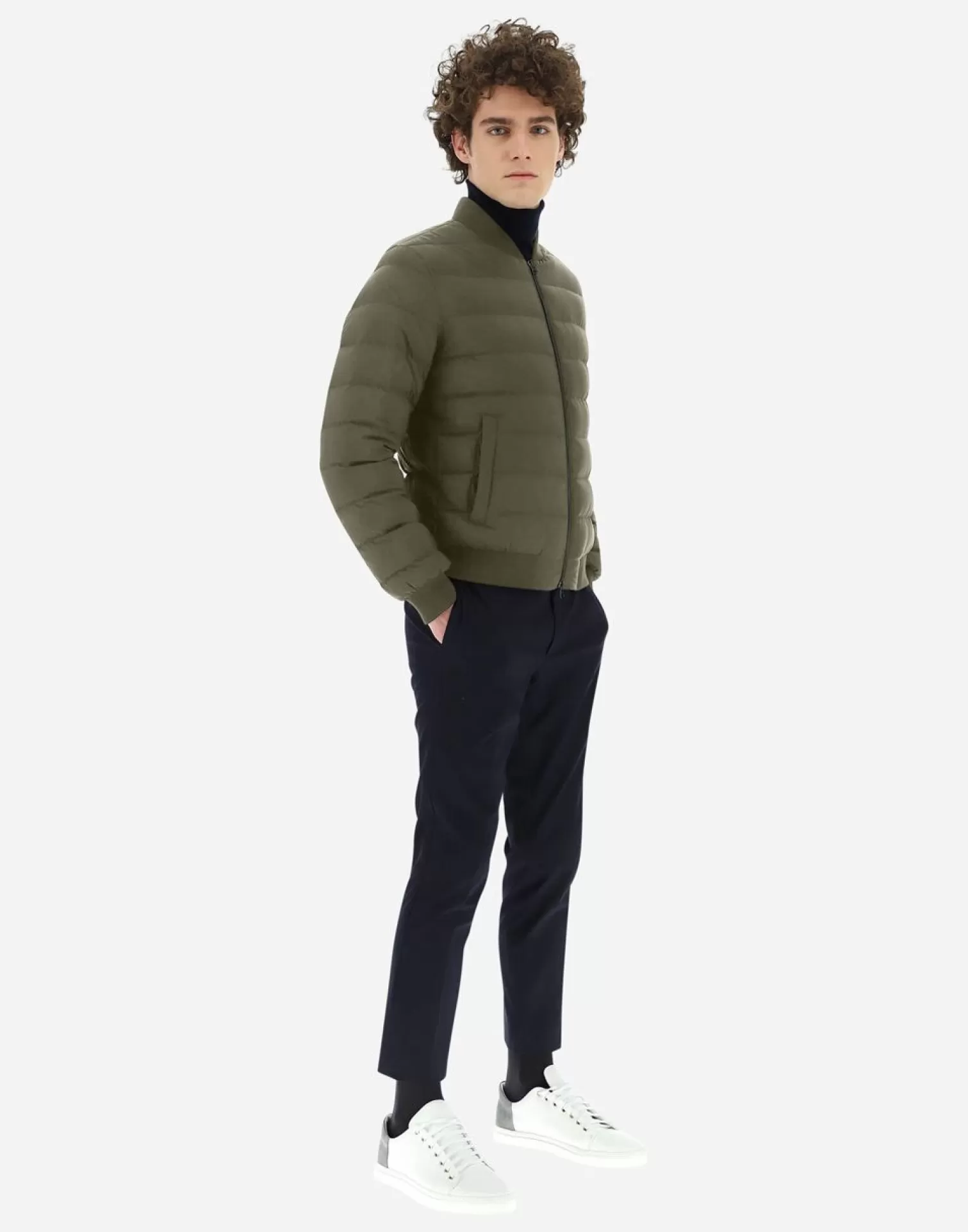 Herno Doudounes Courtes>L'Aviatore Green/Beige