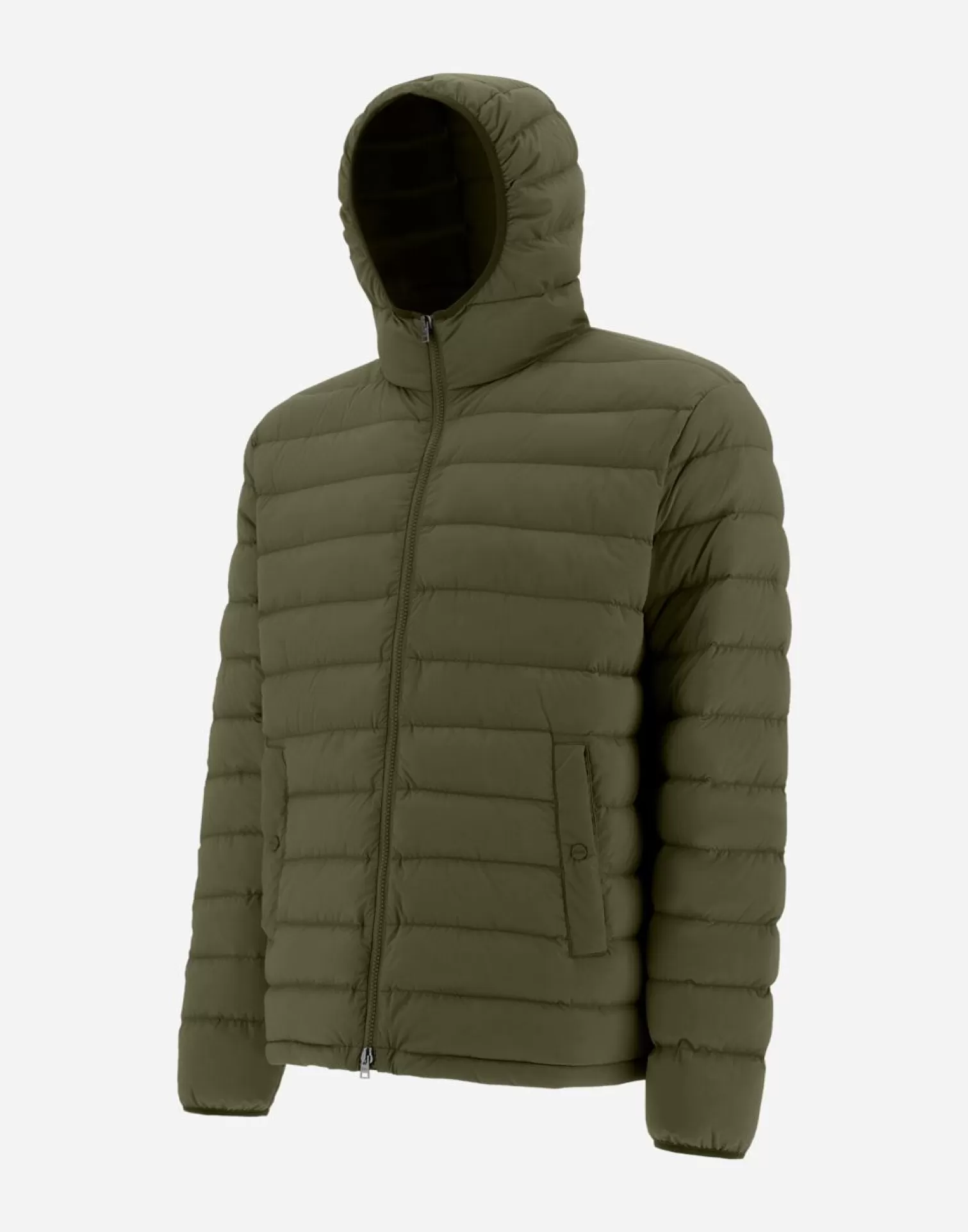 Herno Bomber>Resort Bomber Jacket In Light Nylon Stretch Light Military