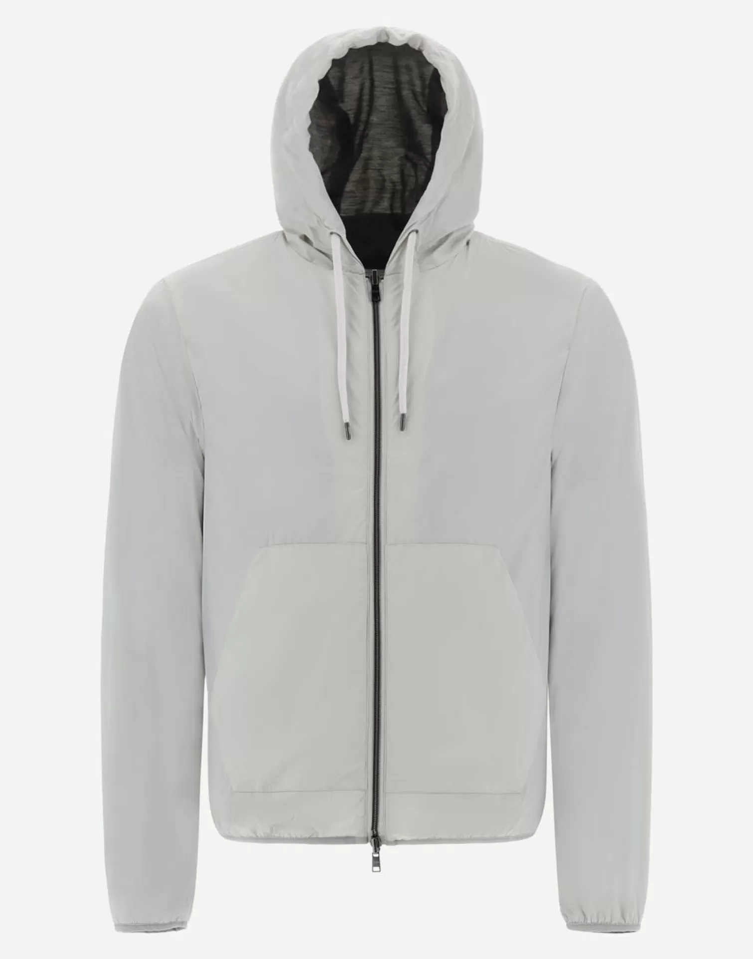 Herno Bomber>Resort Bomber Jacket In Light Nylon Stretch & Light Jersey Chantilly