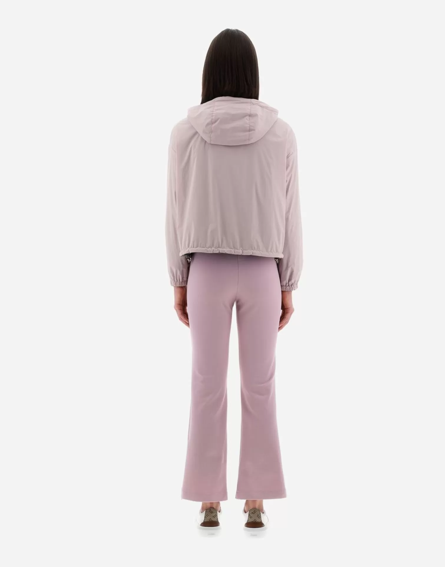 Herno Bomber>Resort Bomber Jacket In Light Nylon Stretch & Light Jersey Lilac