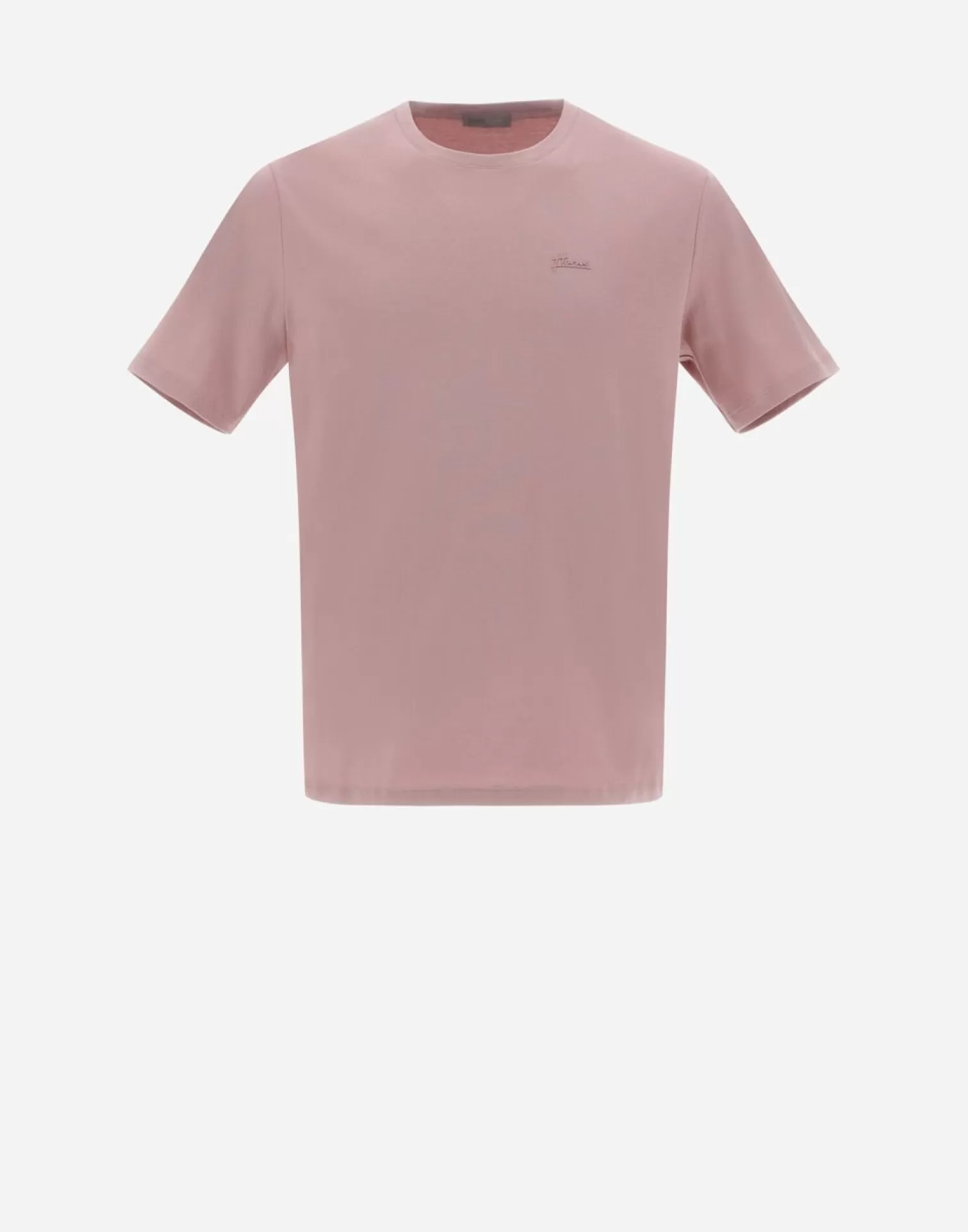 Herno T-Shirts Et Polos>Resort T-Shirt In Basic Cotton Pink