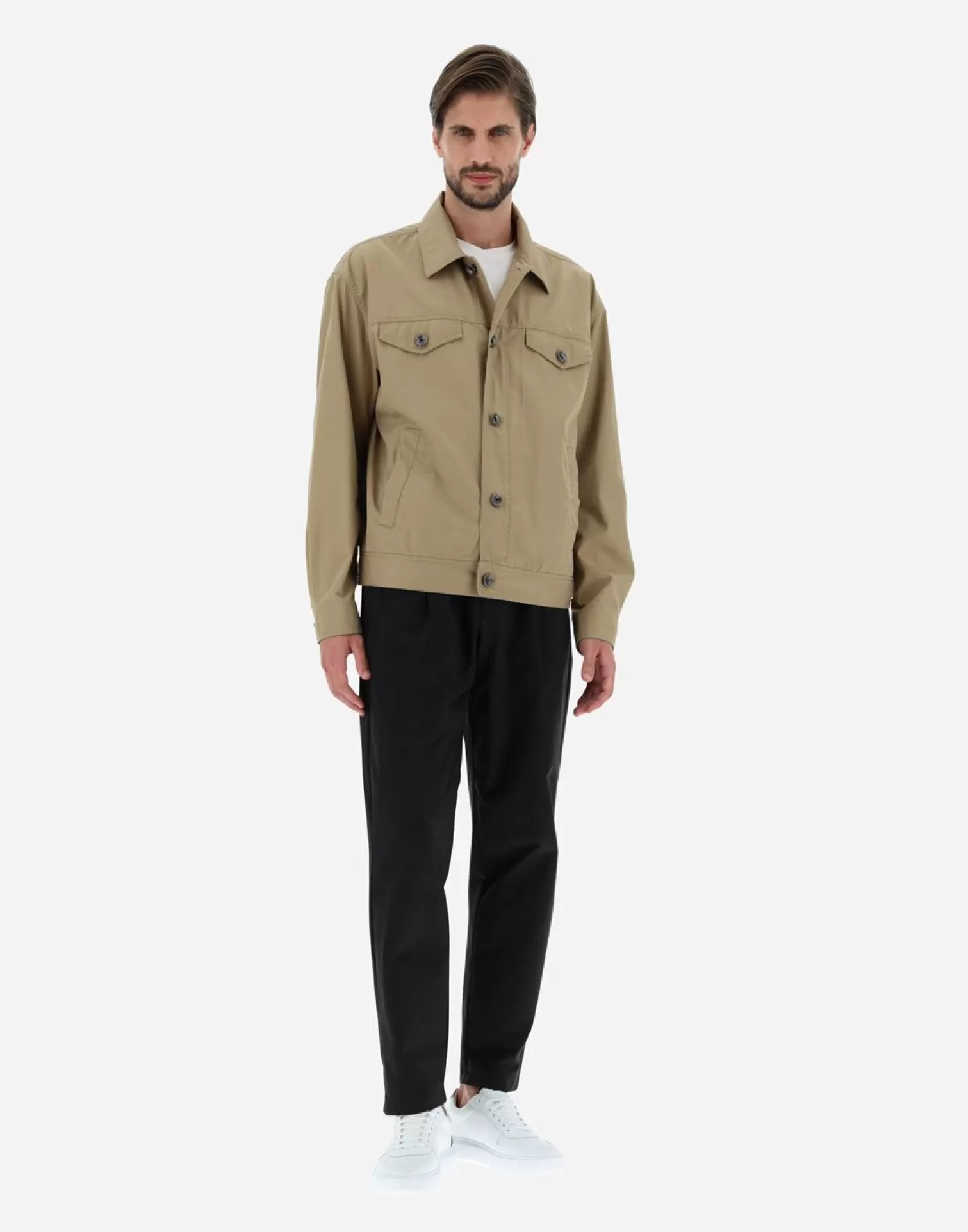 Herno Chemises>Shirt In Tigri Camel