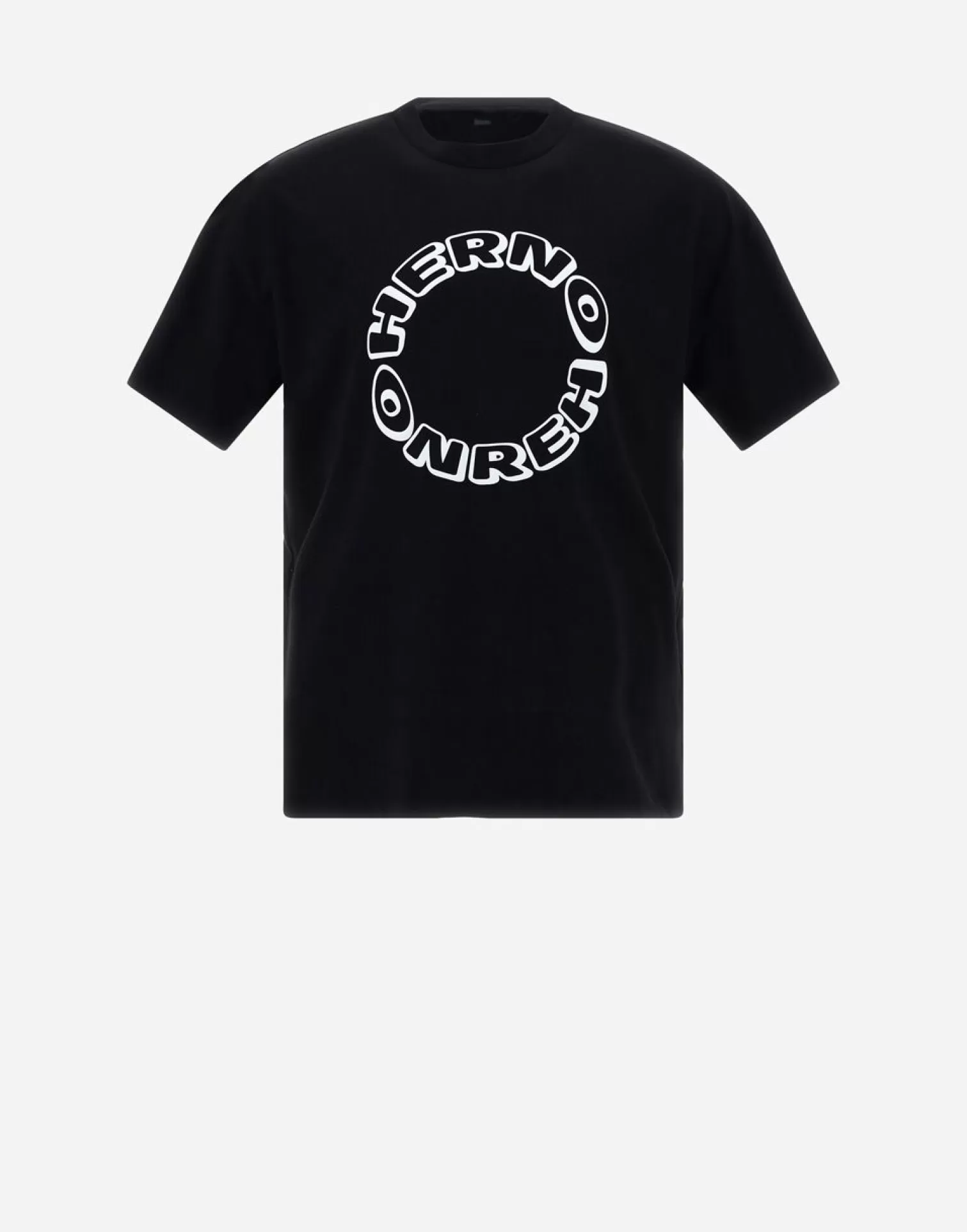Herno T-Shirts Et Polos>T-Shirt In Compact Jersey Black