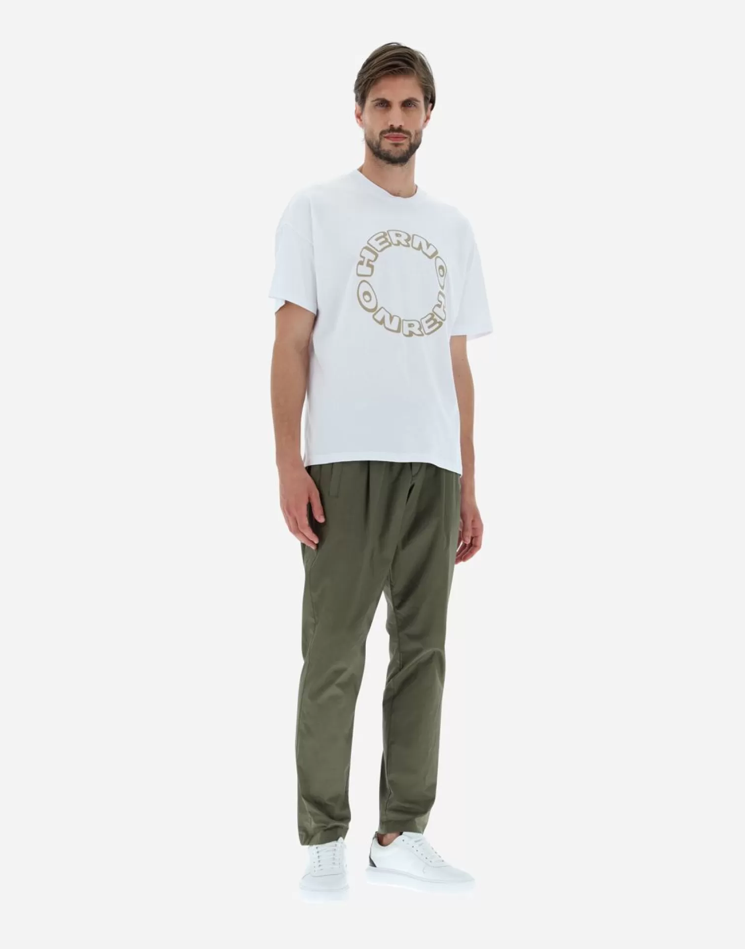 Herno T-Shirts Et Polos>T-Shirt In Compact Jersey White