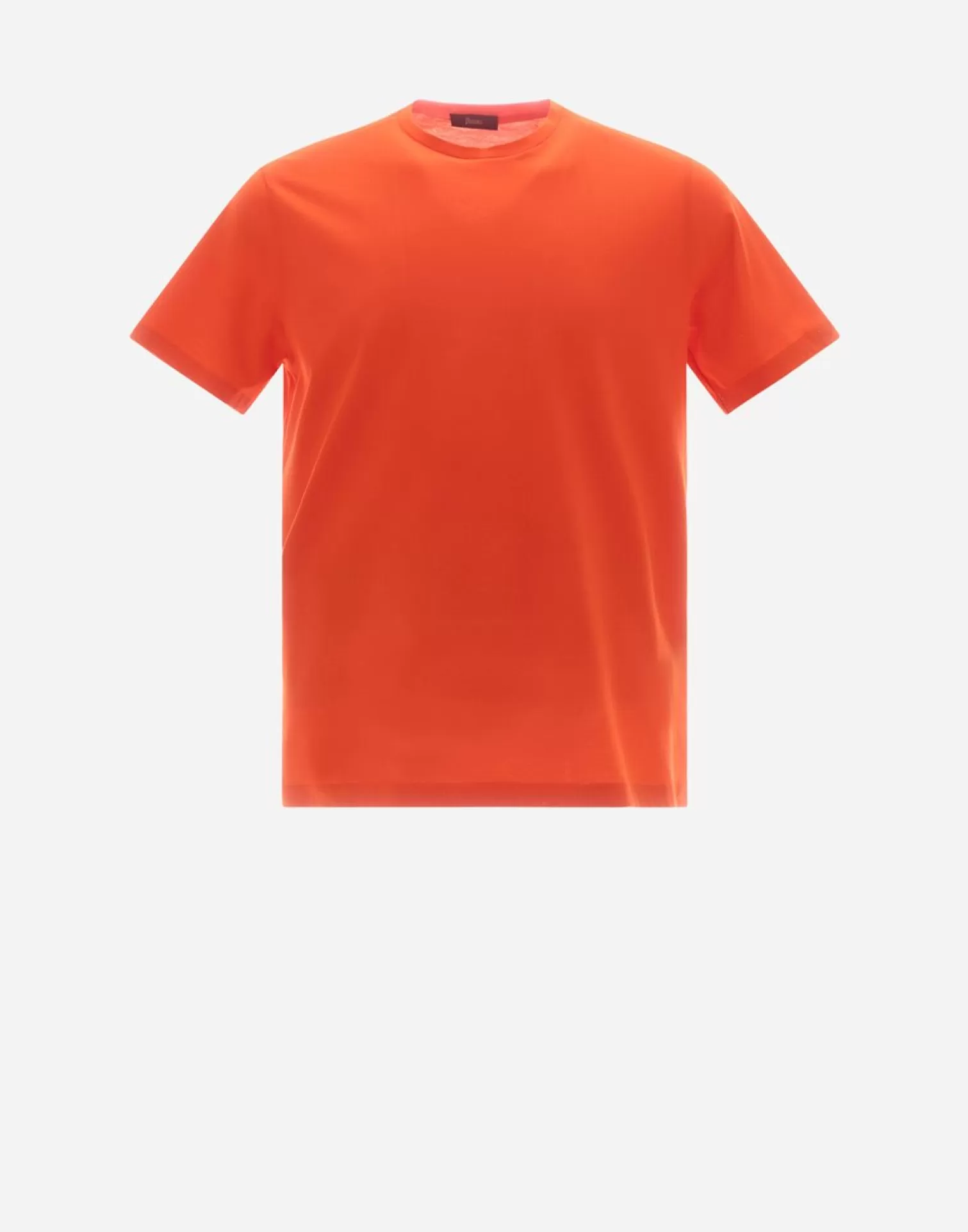 Herno T-Shirts Et Polos>T-Shirt In Crepe Jersey Orange