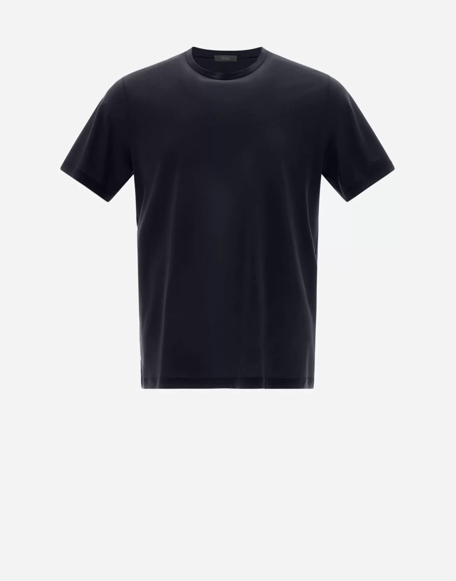 Herno T-Shirts Et Polos>T-Shirt In Crepe Jersey Navy Blue