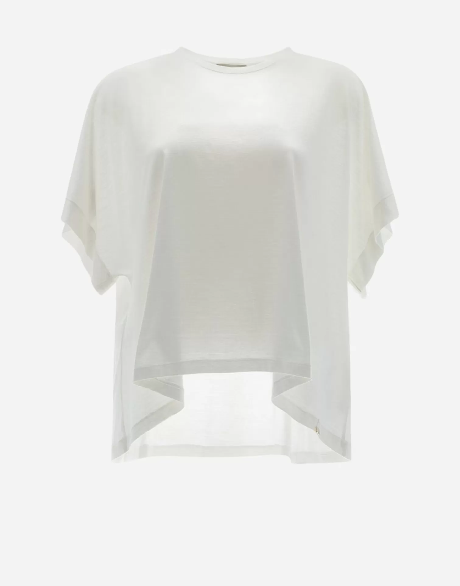 Herno T-Shirts>T-Shirt In Silk Jersey White