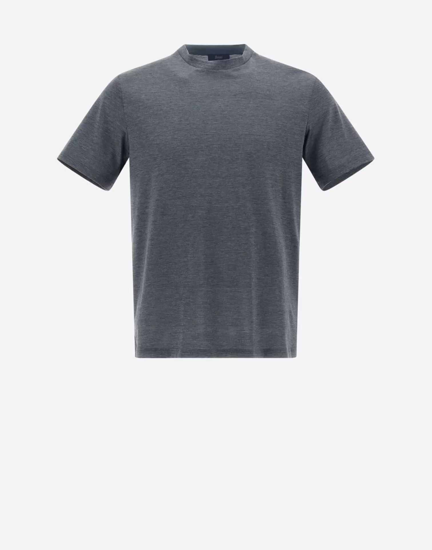 Herno T-Shirts Et Polos>T-Shirt In Silk Jersey Light Grey
