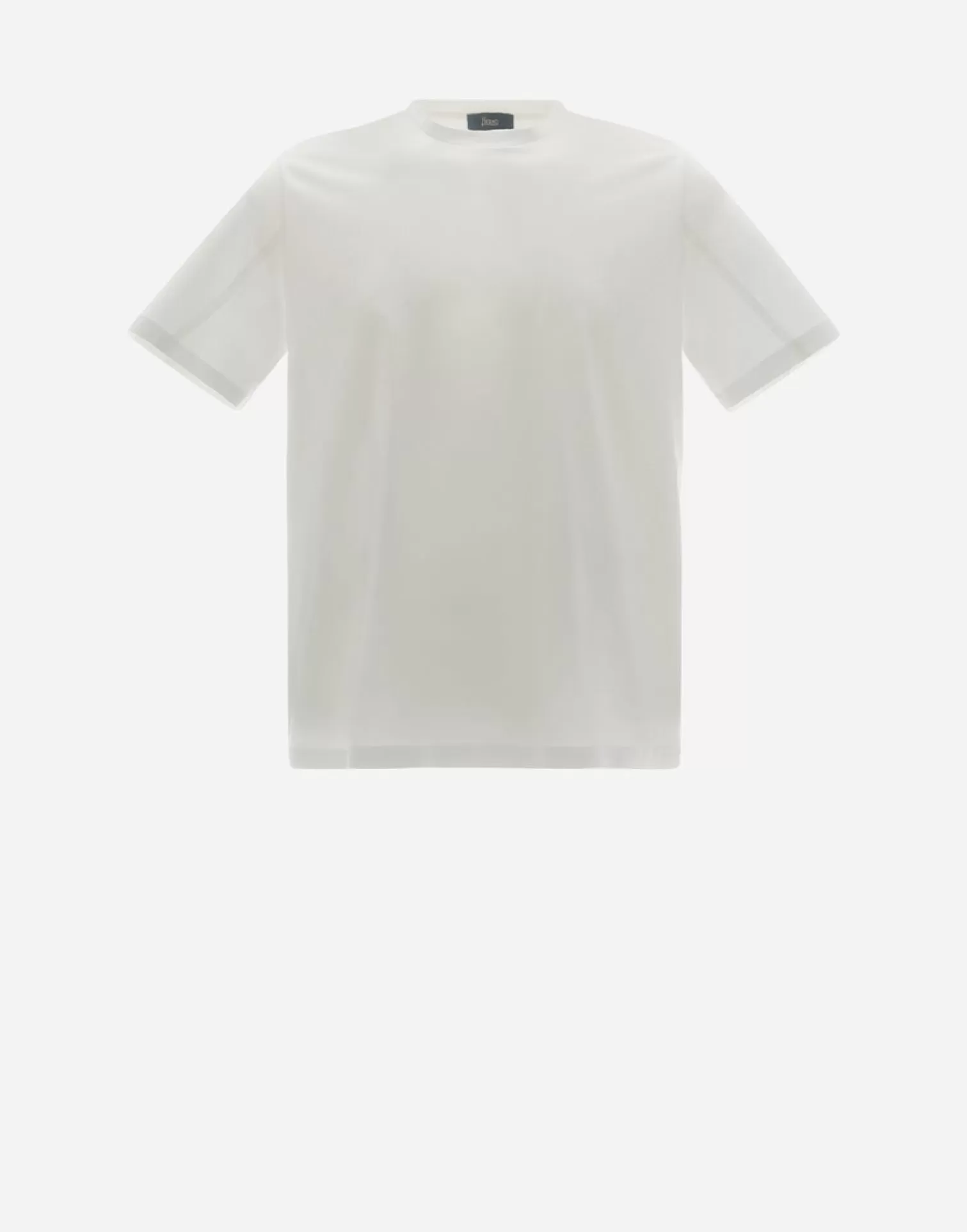 Herno T-Shirts Et Polos>T-Shirt In Superfine Cotton Stretch White