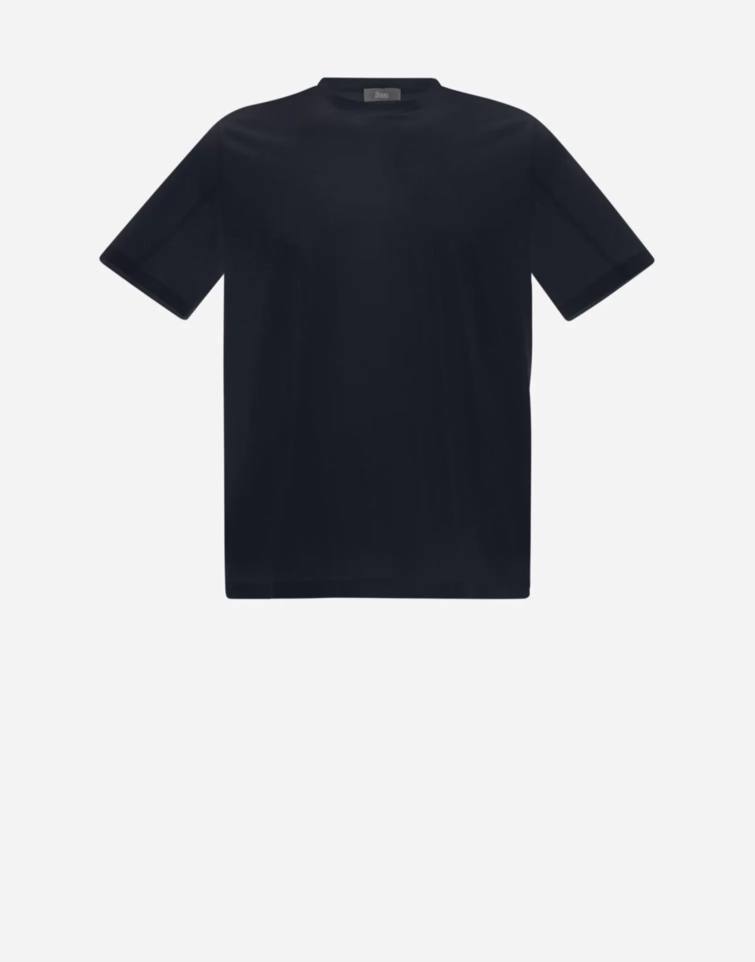 Herno T-Shirts Et Polos>T-Shirt In Superfine Cotton Stretch Black